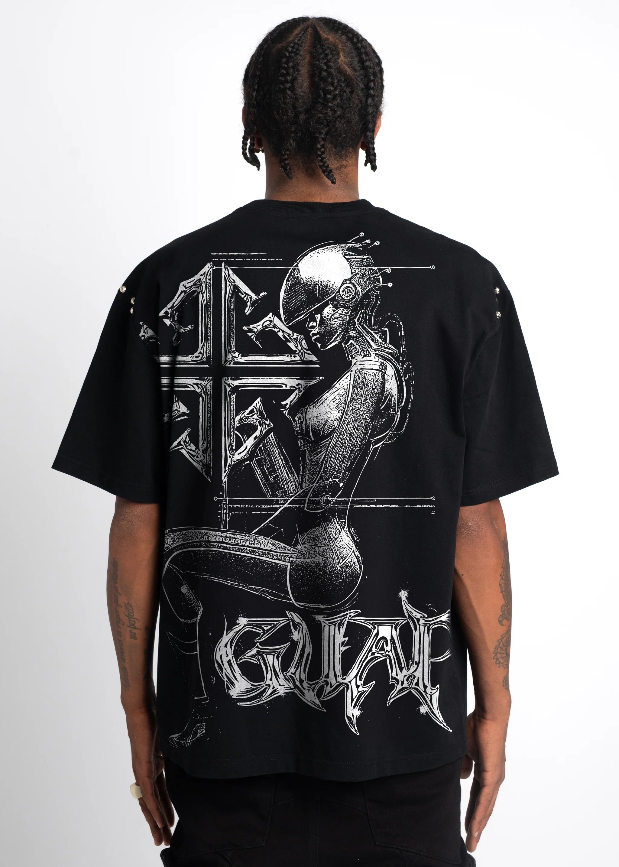 Obsidian Black Cyborg Tee (Black) - 256OBCT