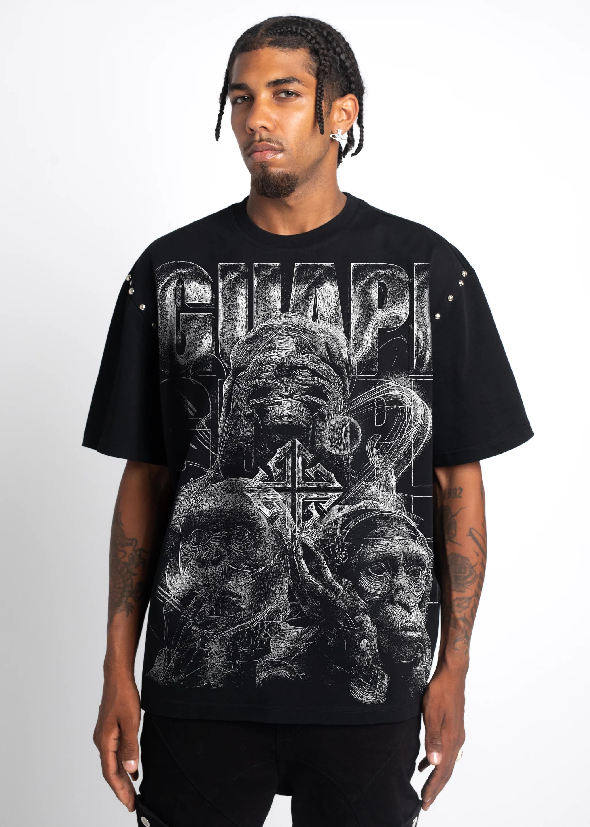 Obsidian Black See No Evil Tee (Black) - 289OBSNET