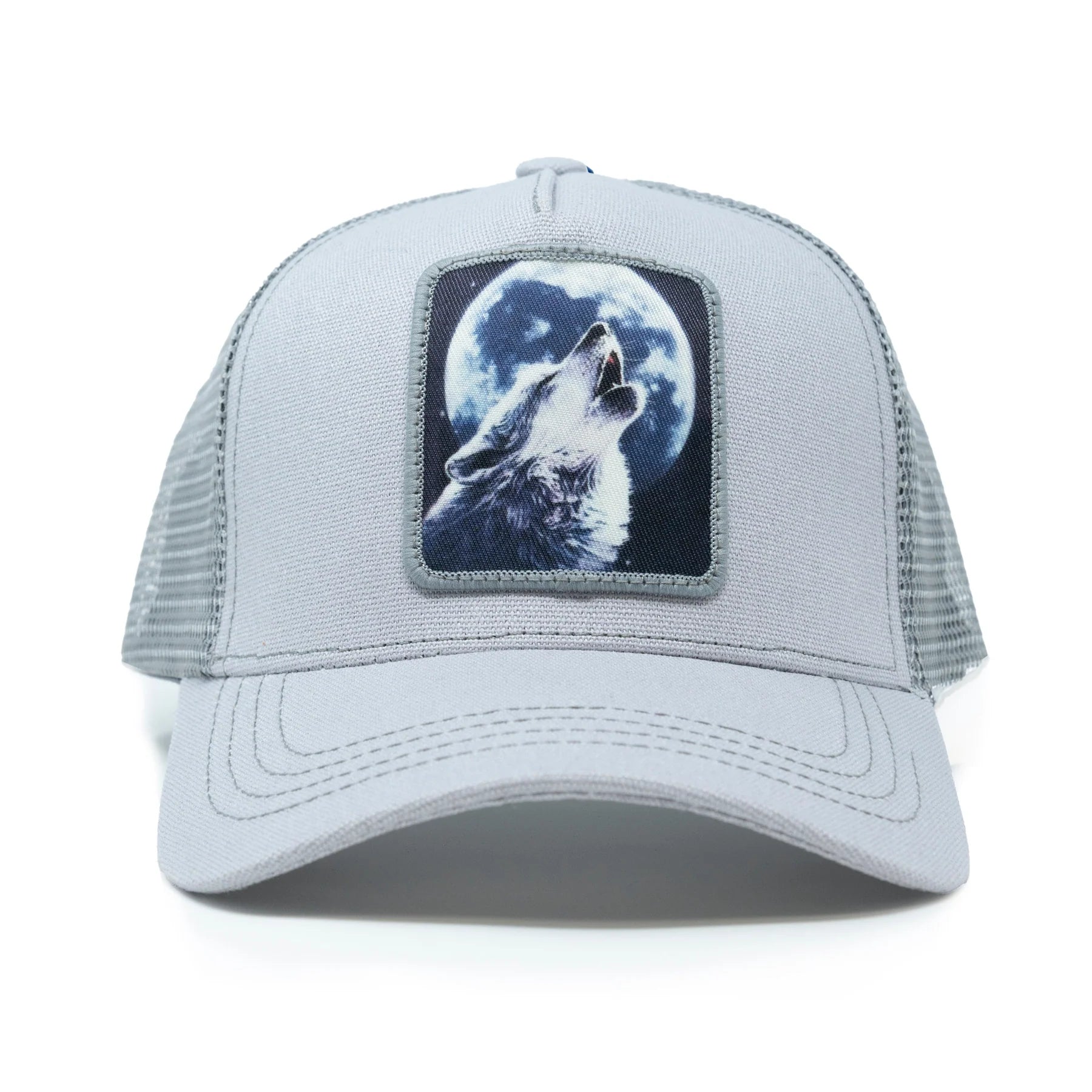 Wolf Trucker Hat (Grey)