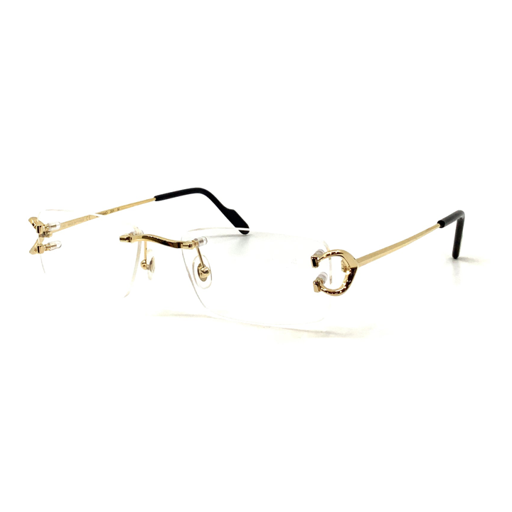 Gold Transparent Optical Glasses - CCT0416O001