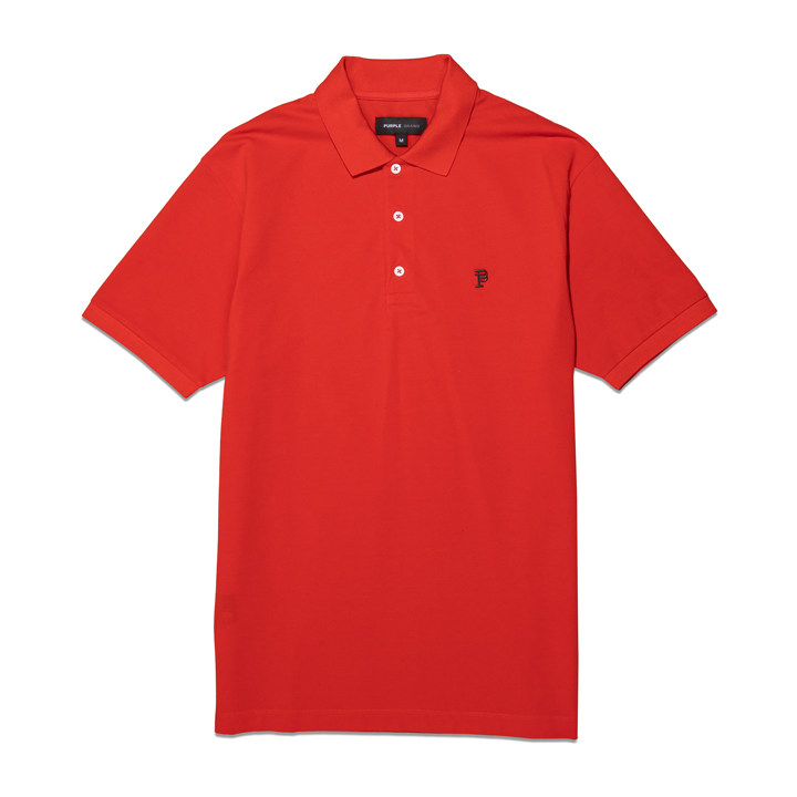 Pique Knit Polo (Red) - PP125MPRP423