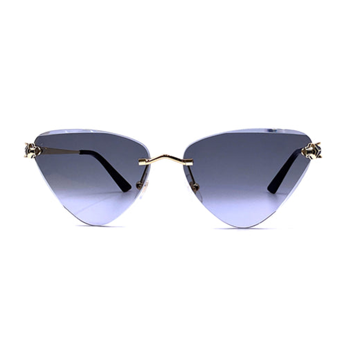 Metal Sunglass Gold With Grey - CCT0399S001