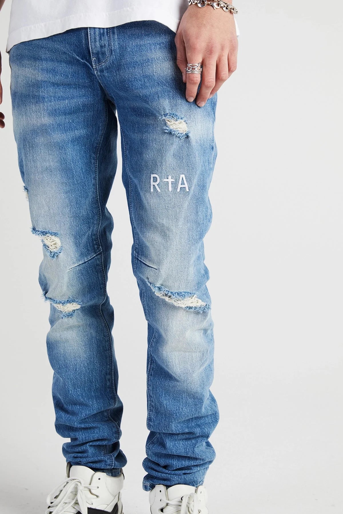 Clayton Ripped Jean (Blue) 