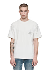 Texured Jersey SS Tee White Curve - PP104TJWW323