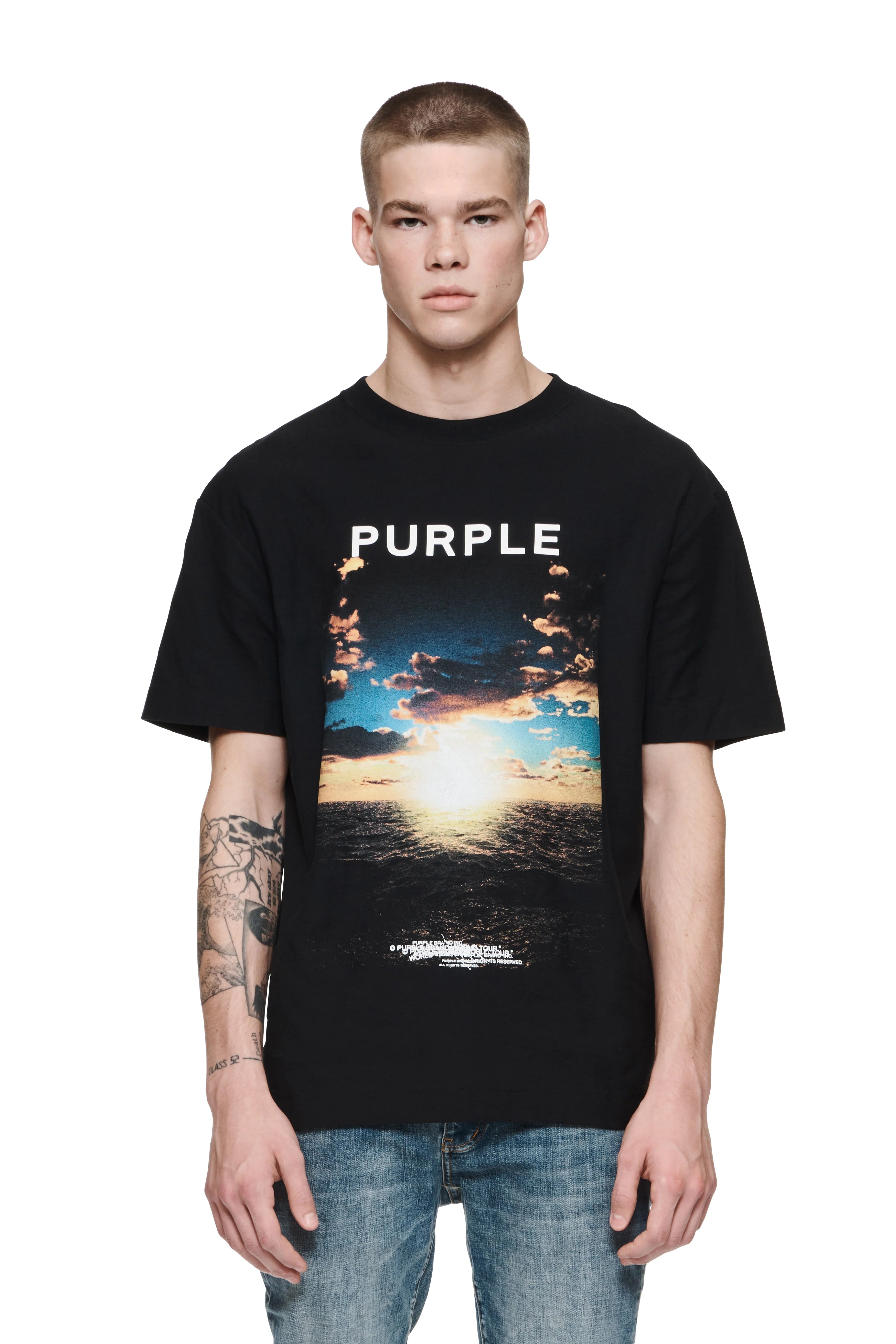 Texured Jersey SS Sunset (Black) - PP104TJSS323