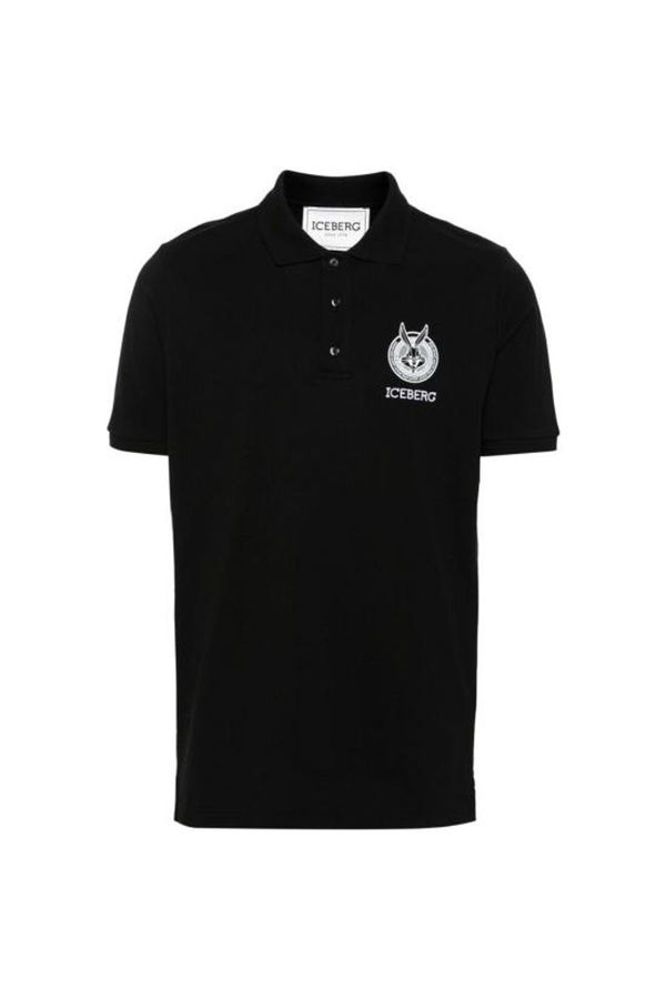 Round Bunny Logo L5 Polo Shirt (Black)