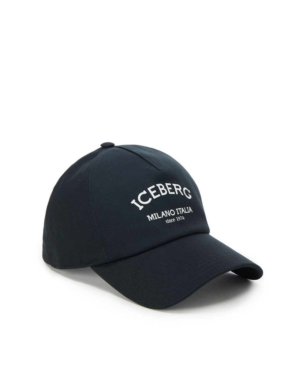 Cotton gabardine baseball cap (Black)