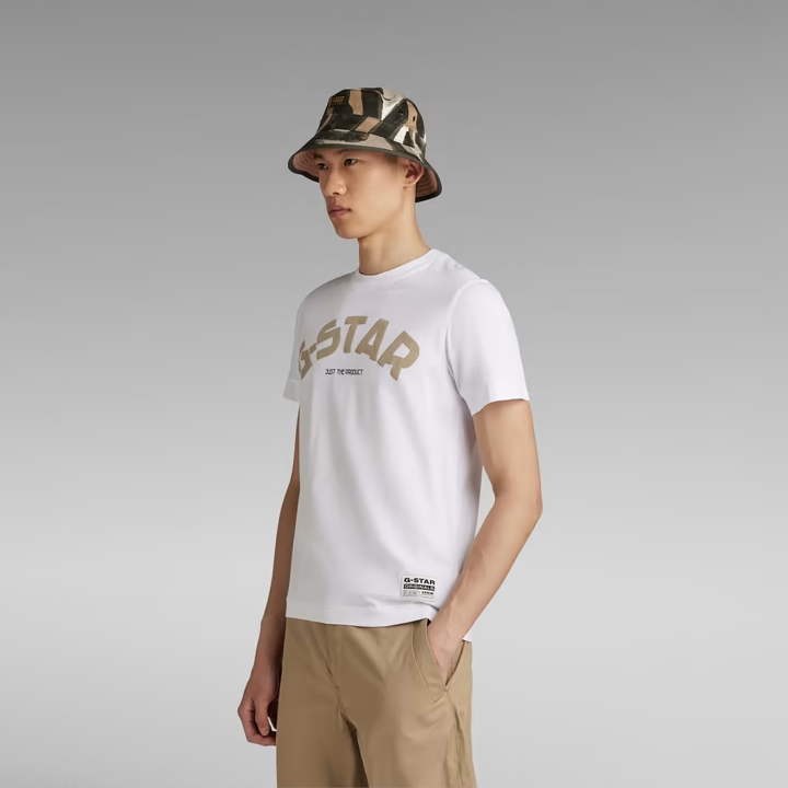 Puff Logo Slim T-Shirt (White) - GD22575C627110