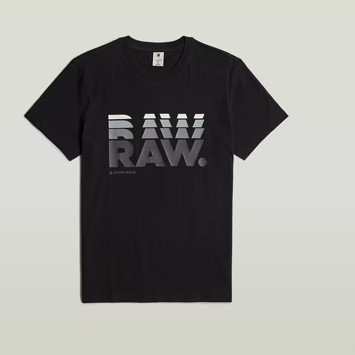 Raw R T-Shirt (Dk Black) - GD254973366484