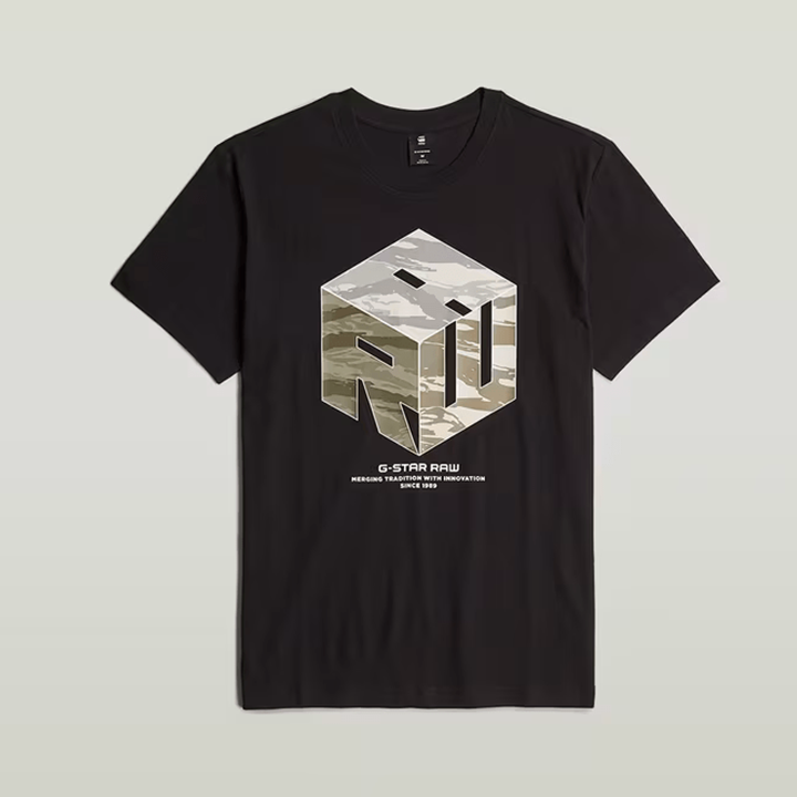 Cube R T-Shirt (Black) - GD254863366484