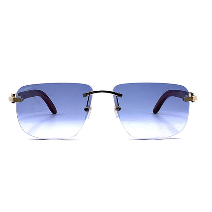 Metal Sunglass Gold With Blue - CCT0040RS001