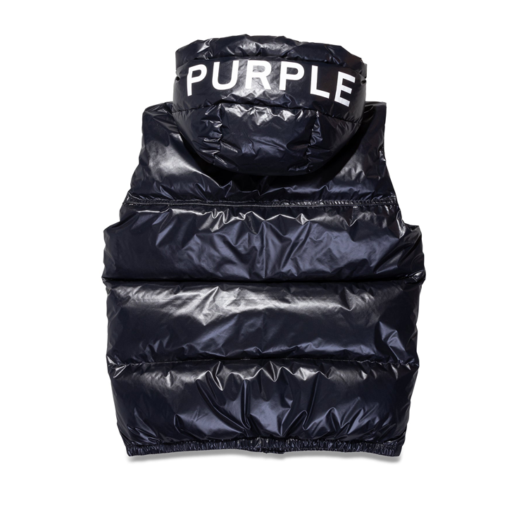 Nylon Down Puffer Vest (Black) - PP623PBBV423