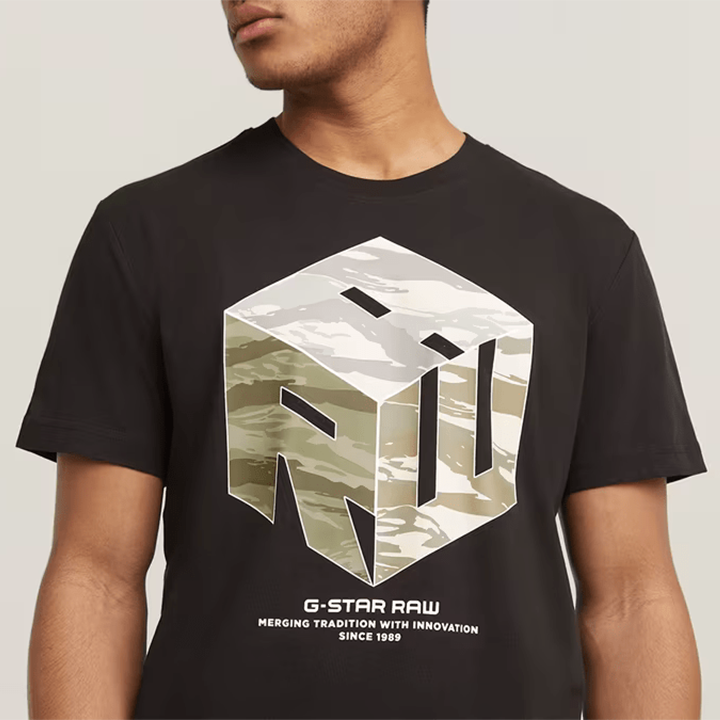 Cube R T-Shirt (Black) - GD254863366484