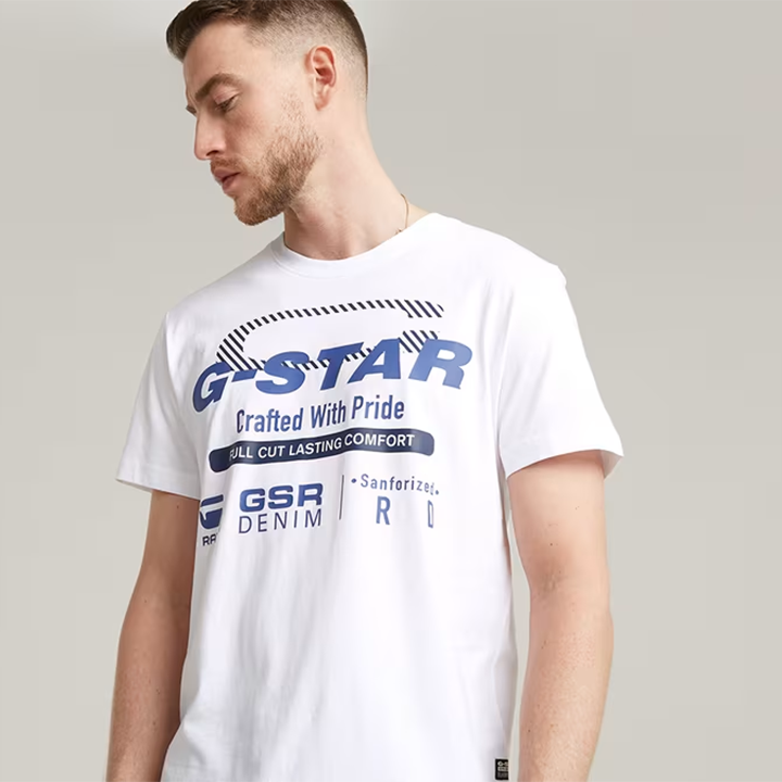 G-Star Graphic R T-Shirt (White) - GD25495336110