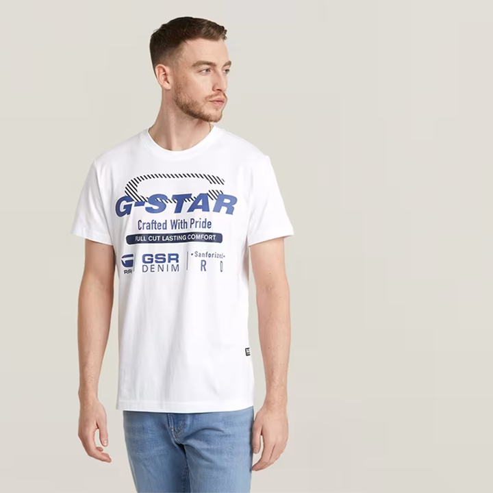 G-Star Graphic R T-Shirt (White) - GD25495336110
