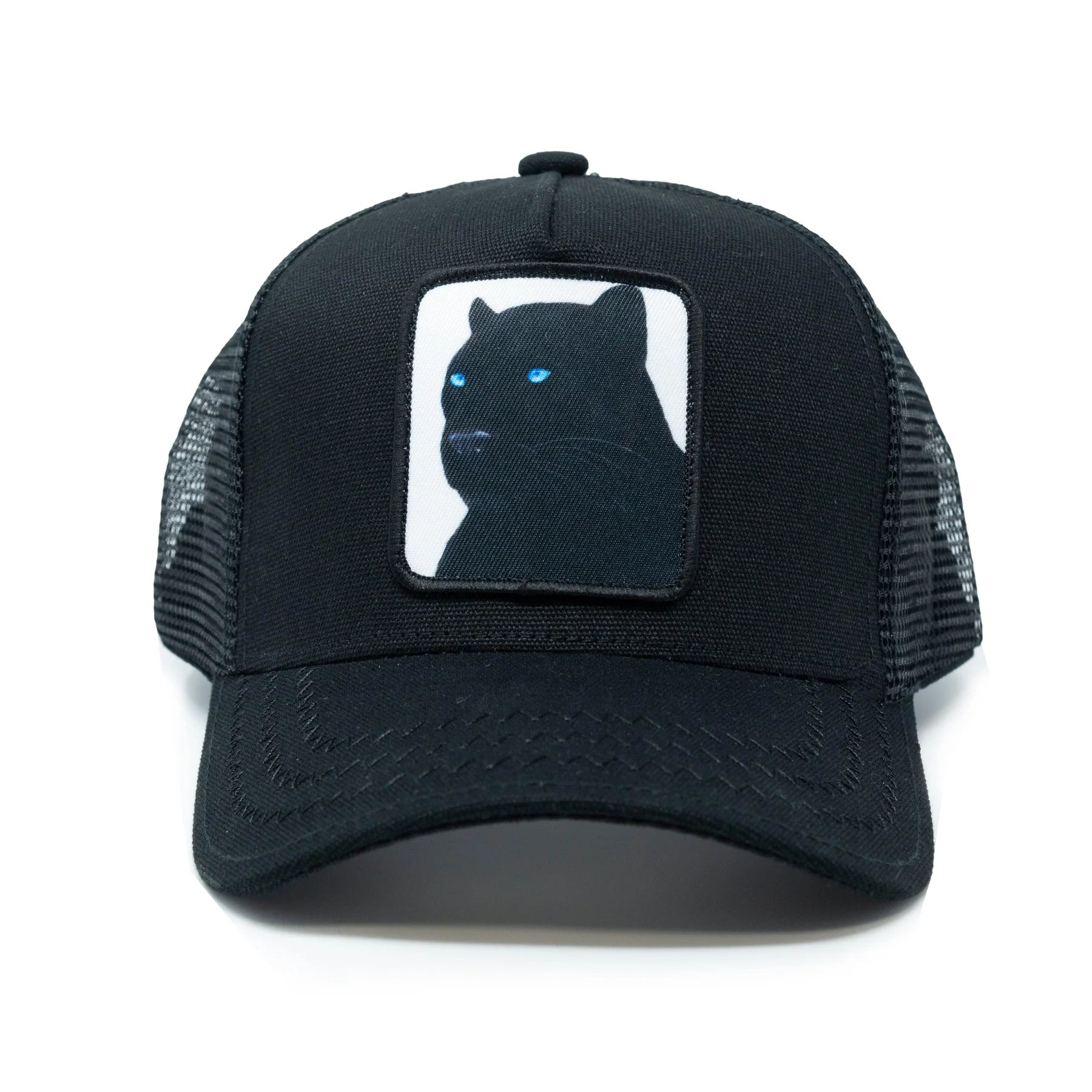 Panther Black Trucker Hat (Black)