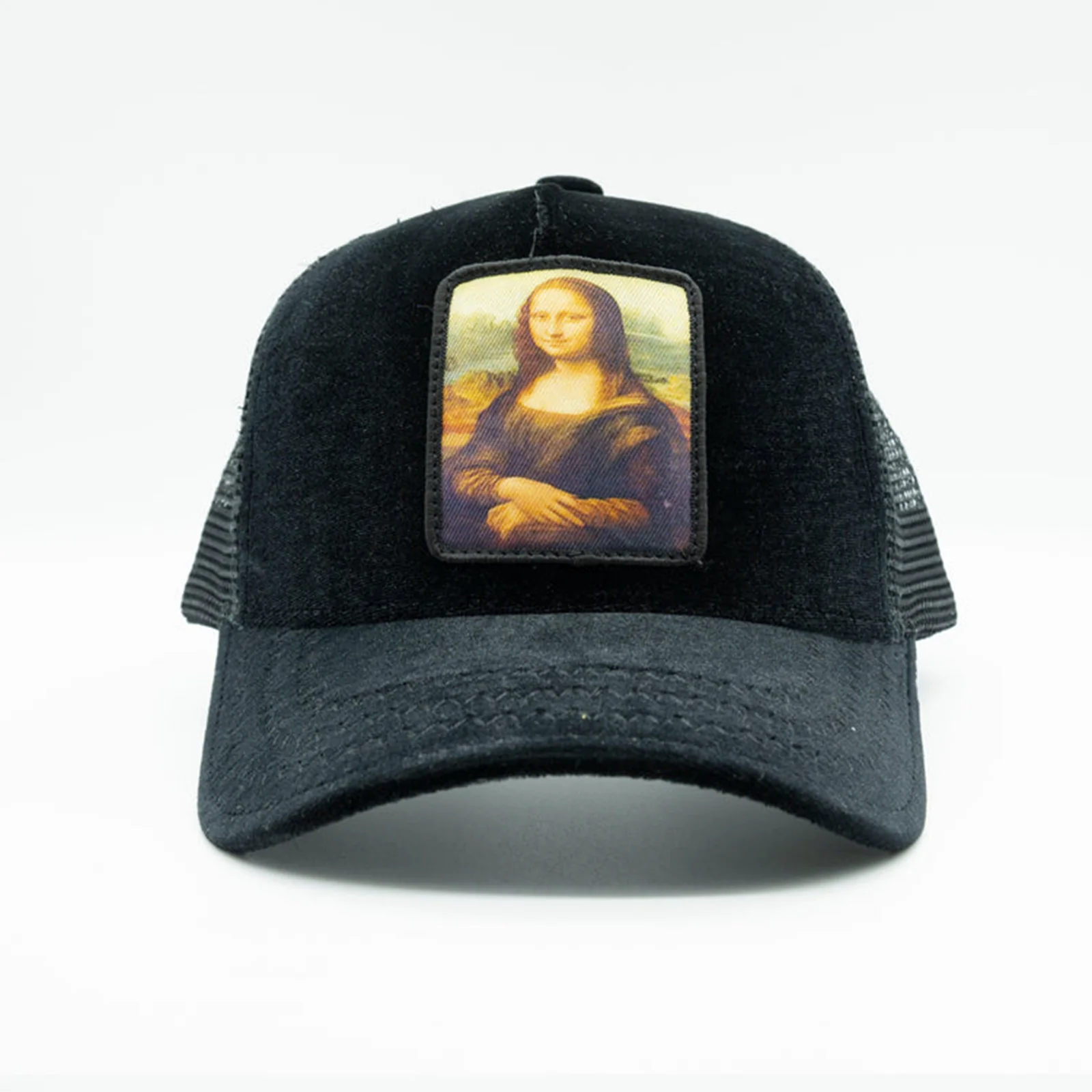 Monalisa Velvet Trucker Hat (Black)