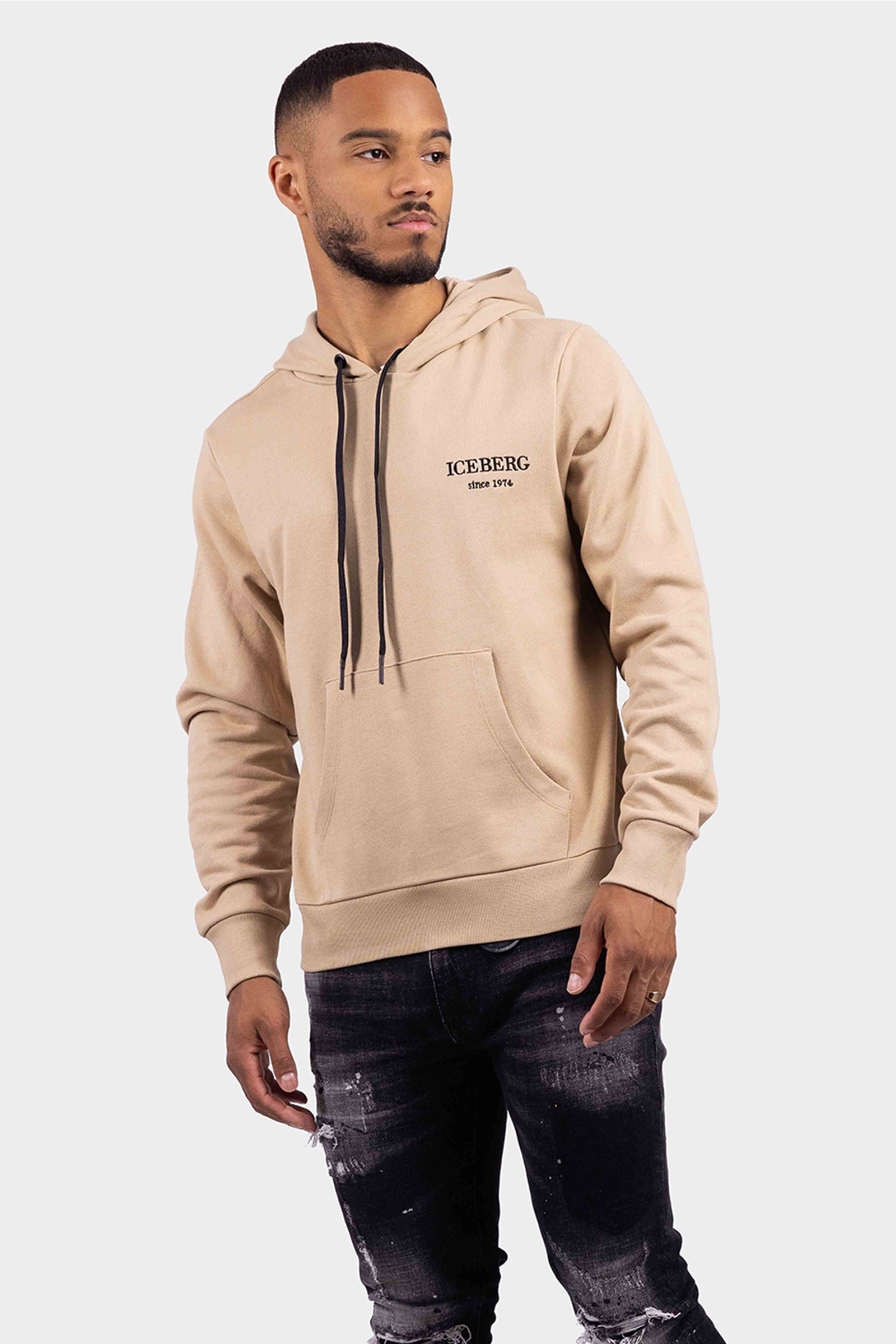 Embroidered Logo Hoody (Khaki) - I23E02063001472