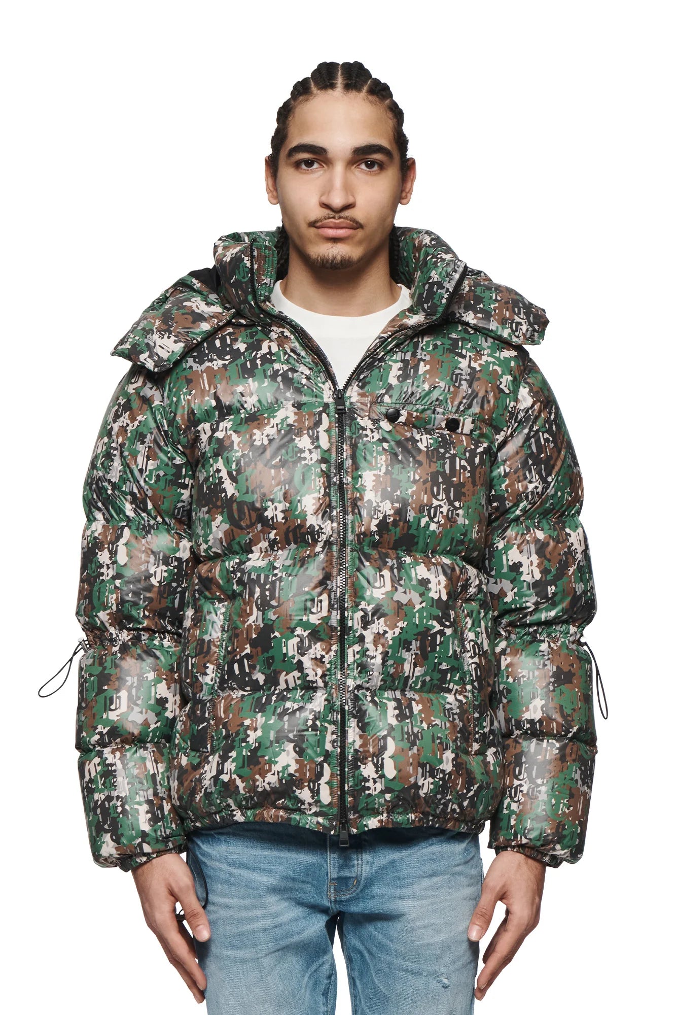 Nylon Puffer Jacket (Camo)