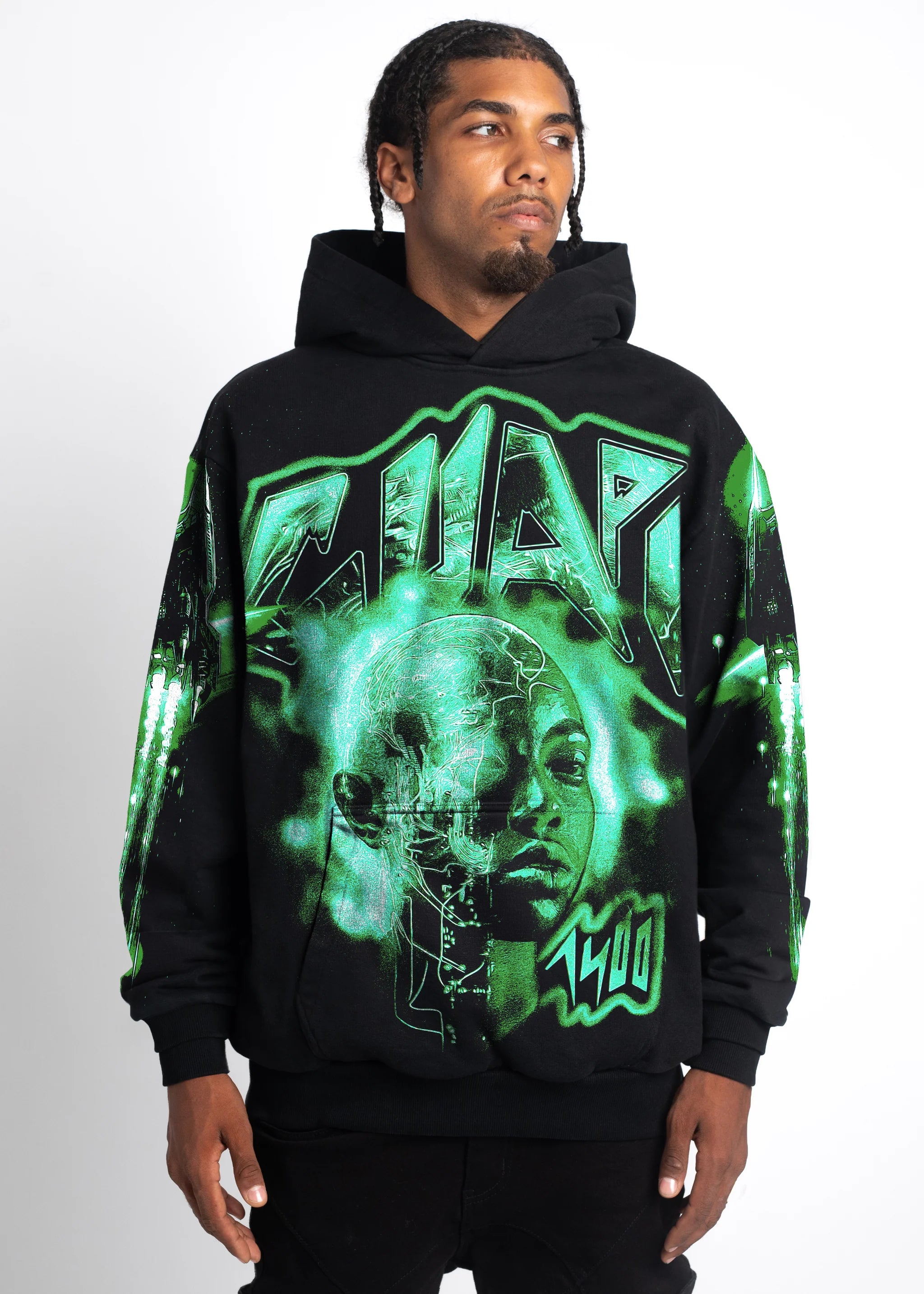 Obsidian Black Slime Hoodie (Black)