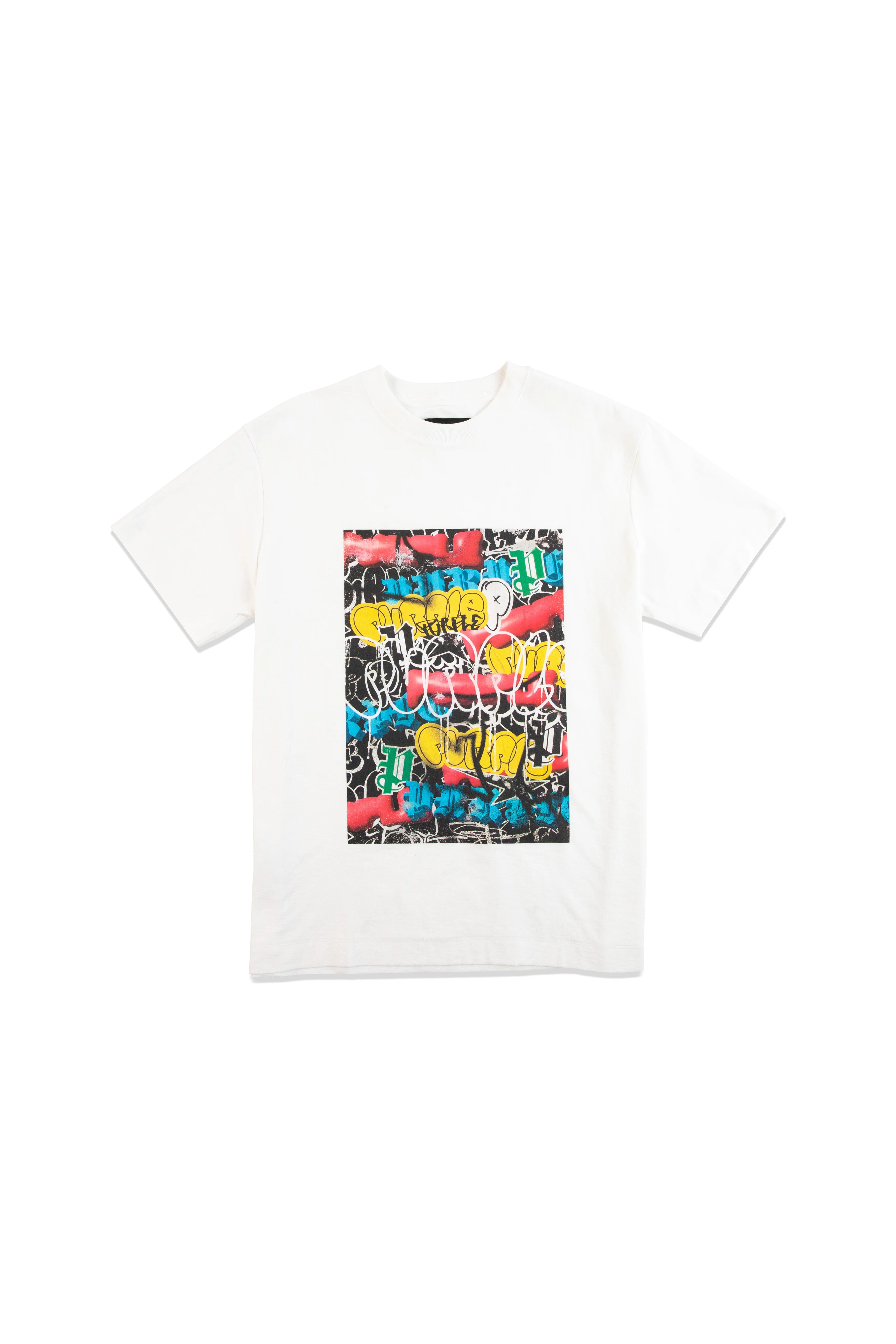 Graphic Textured Jersey Tee (White) - PP104QRWG223