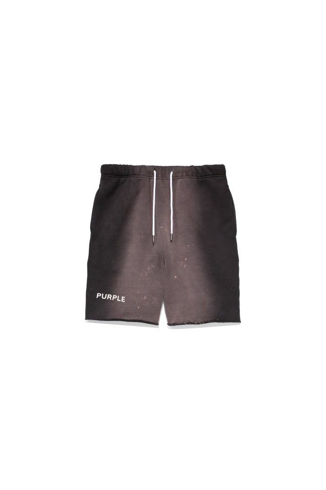 French Terry Short Black Beauty Bleached - PP451FSBB223