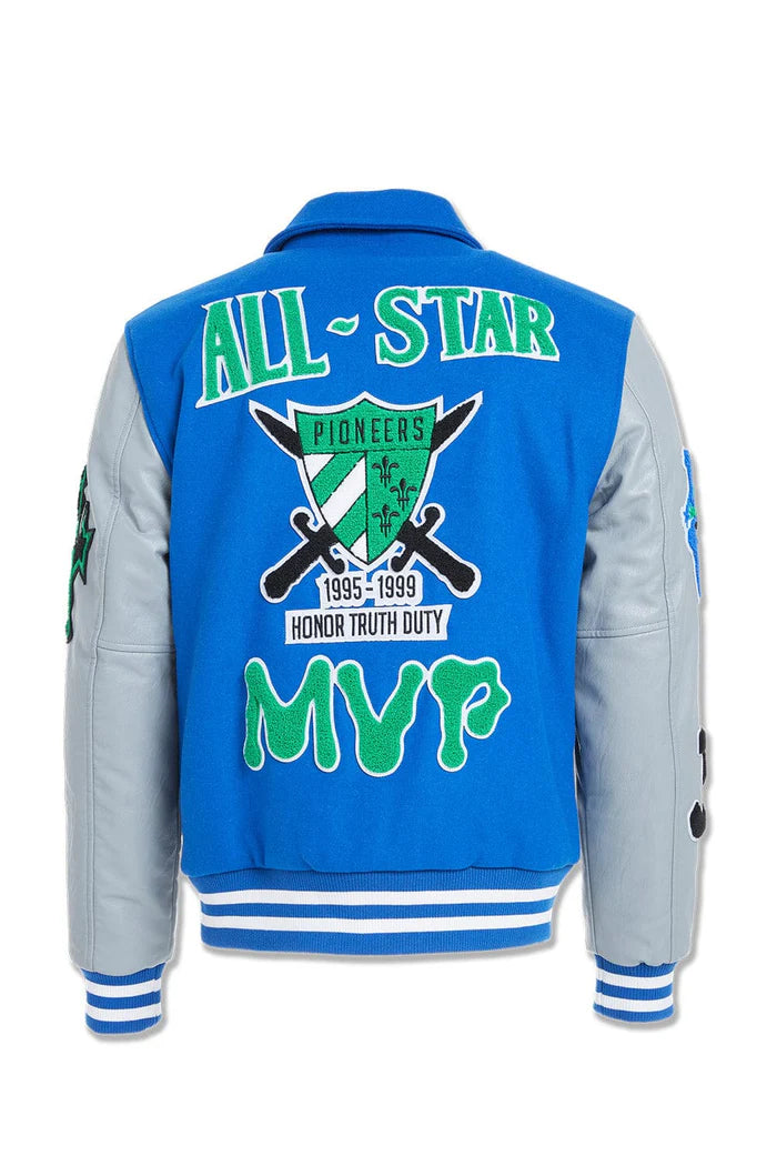 Legacy Edition Mens Varsity Jacket (Royal) - 91650RYL