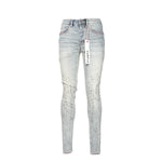 Indigo Color Weft Buckshot Jeans (Indigo) - PP001IRCW323