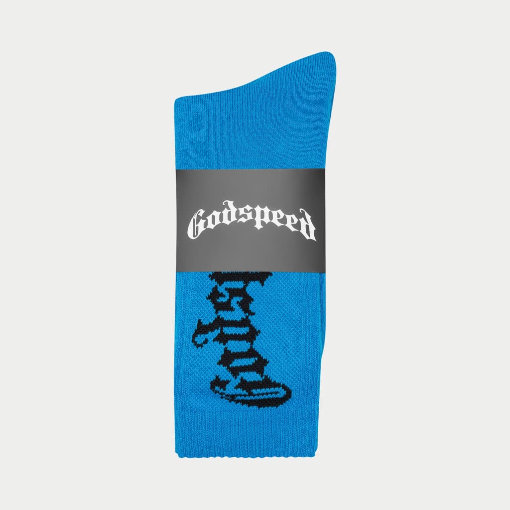 Godspeed Logo Socks (Blue)