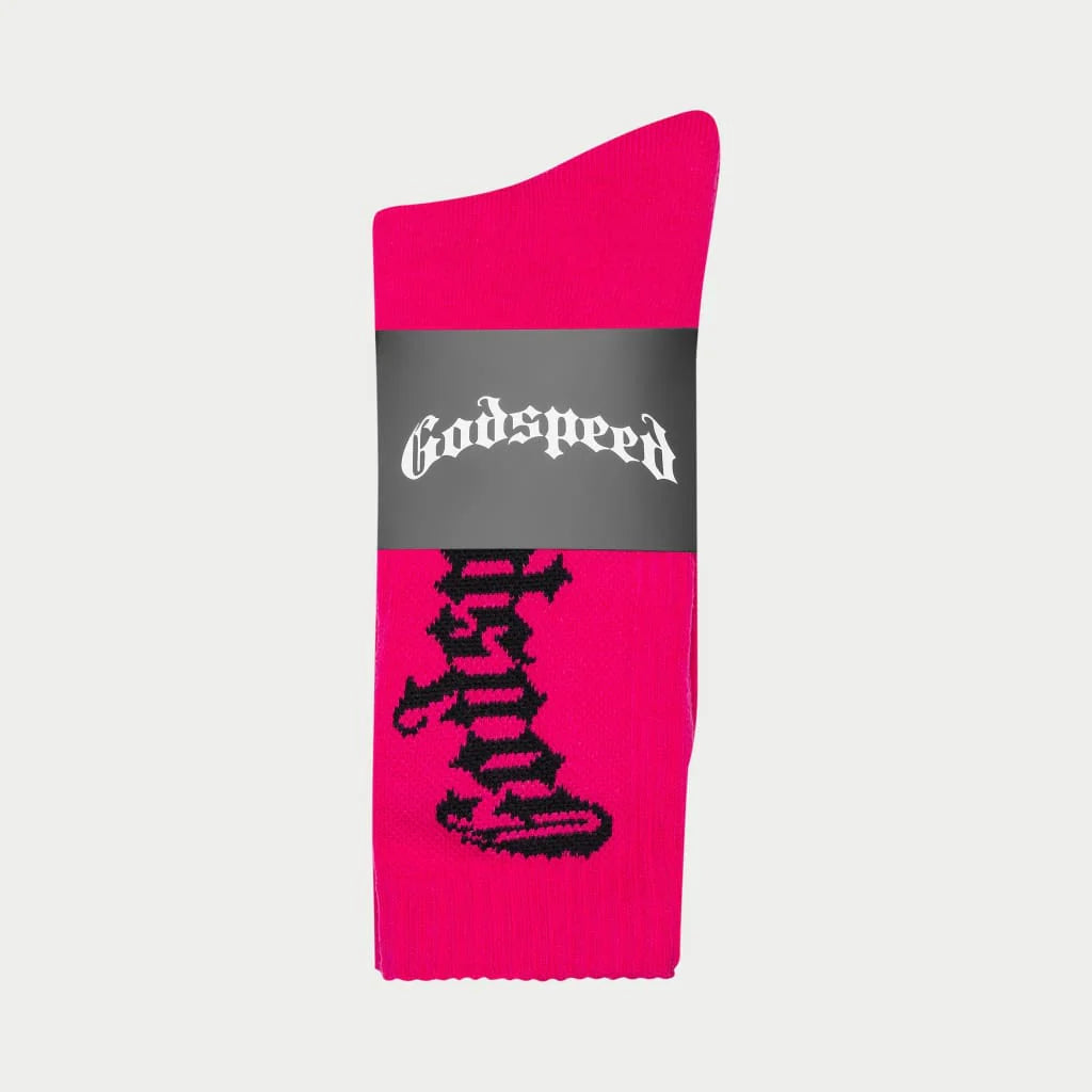 Godspeed Logo Socks (Pink)