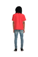 Texured Jersey Inside Out Tee (Red) - PP104TJRH323
