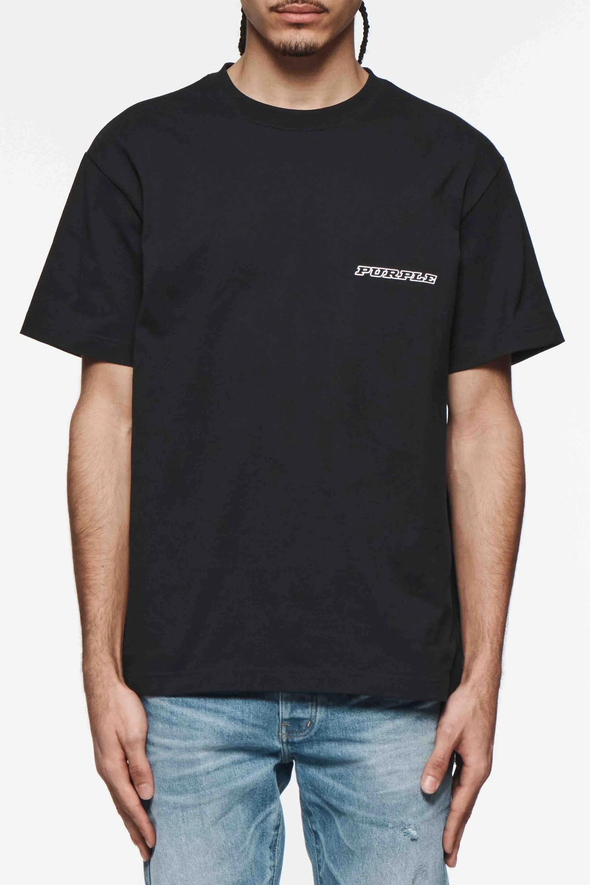 Black Jersey Short-Sleeve Tee