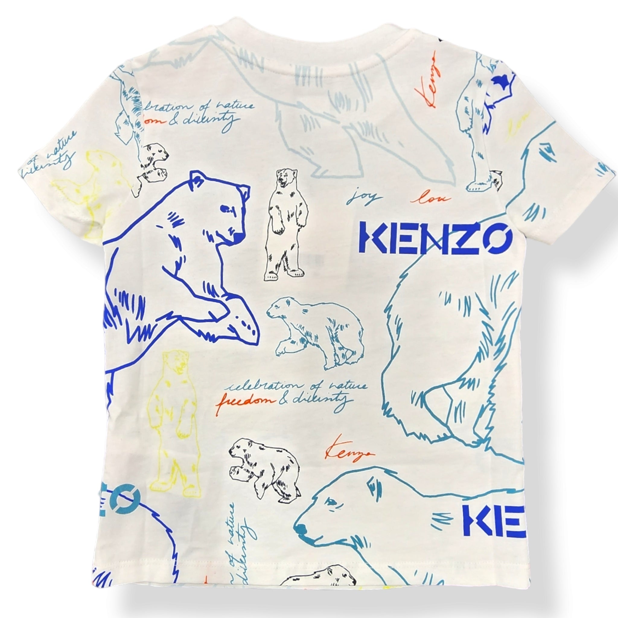 KENZO BEAR PRINT T-SHIRT (WHT) - KK2566010P